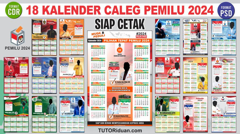 Kalender 2024 Jadul Untuk Sablon Dan Percetakan Free Cdr Psd Pdf